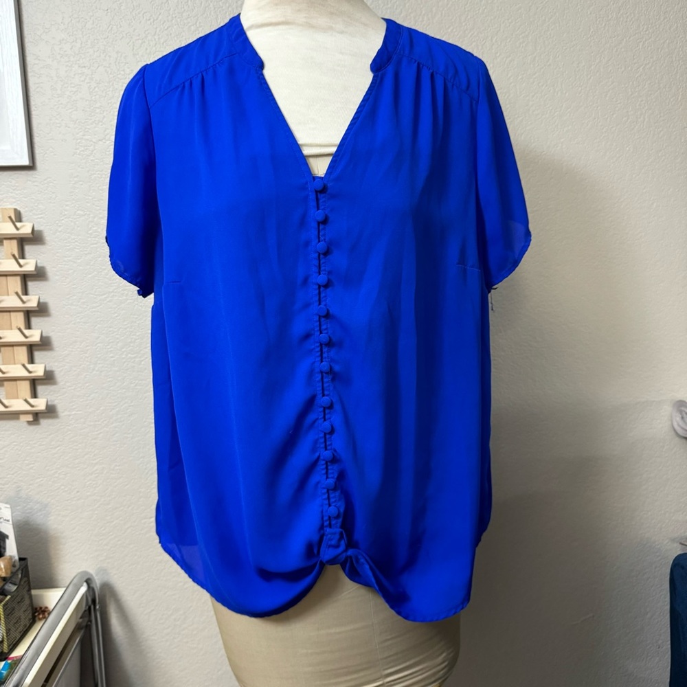 Torrid blue blouse size 1